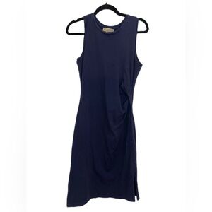 Michael Kors Ruching Navy Blue Sleeveless Cocktail‎ Dress Size M